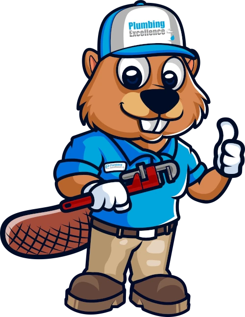 Plumbing Excellence mascot